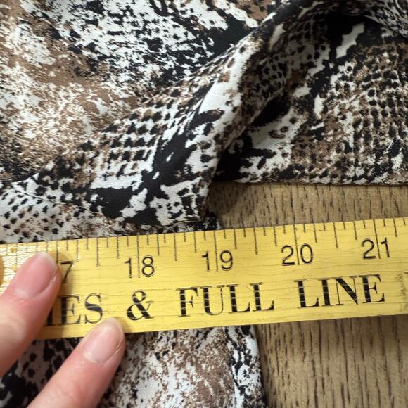 I.N. San Fransisco Snake Print Tie Knot Front Top Small - Picture 8 of 10